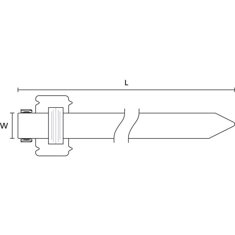 HellermannTyton - Kabelbinder Edelstahlkabelbinder 111-00327(10) 500x1 6 mm − 10 Stück