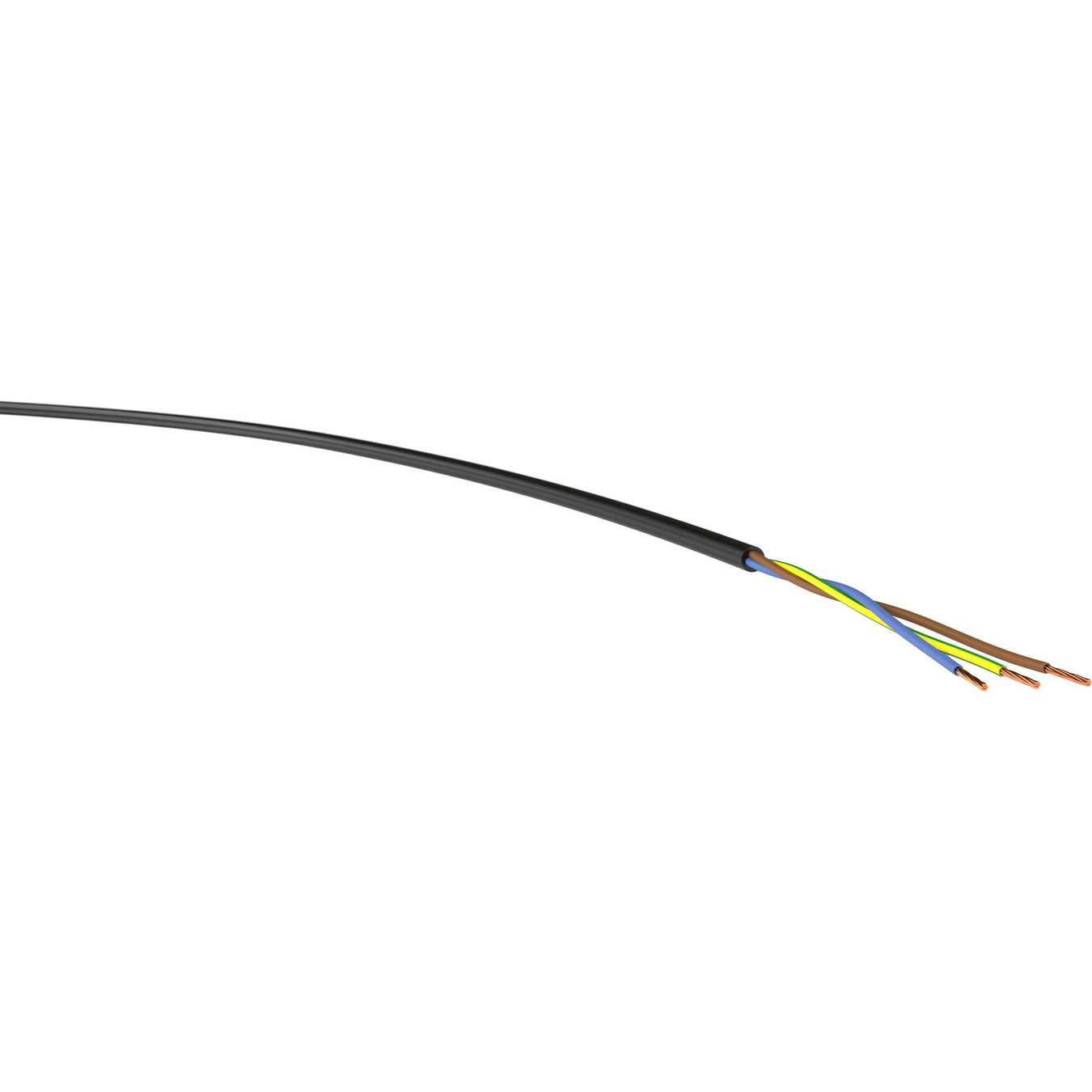 Klimaprime - Energiekabel < 1 kV, für ortsveränderlichen Einsatz H05VV-F 3G1,5 gr Eca Ri.50 H05VV-F 3G1,5 gr Eca PVC-Schlauchleitung − 50 Meter