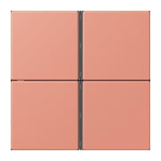 Jung - Abdeckung/Bedienelement für Installationsschalterprogramme Tastensatz 4fach LC 404 TSA 233 locre rouge moyen