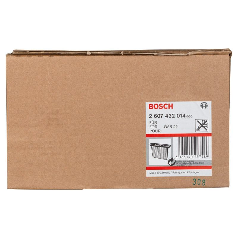 Bosch - Zubehör/Ersatzteile für Bodenpflege Zellulose-Faltenfilter, 2607432014 4300 cm² 257 x 69 x