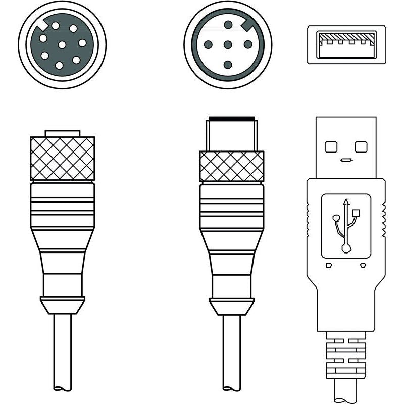 Leuze - Konfektioniertes Sensor-Aktor-Kabel Anschlussleitung KB M12A-8P-#50111228