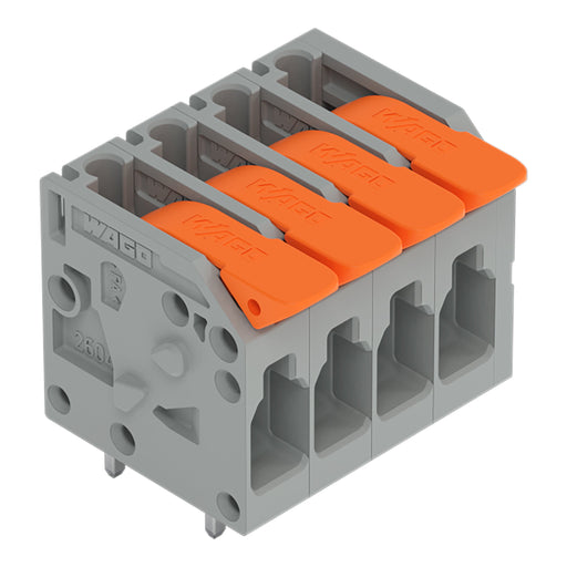 WAGO - Leiterplattenklemme 2604-1104/000-006 4mm²,bl − 100 Stück