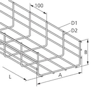 Pflitsch - Gitterrinne Gitterkanal U-Form GKX 120x110 S 120x110mm