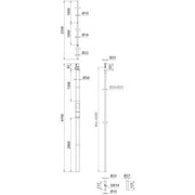 DEHN - Fangeinrichtung für Blitzschutz Fangeinrichtung HVI 23 L6M S #819438 R4700IPRFS2500 GFKAL