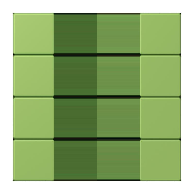Jung - Abdeckung/Bedienelement für Installationsschalterprogramme Tastensatz 4fach LC 504 TSA 220 vert 31