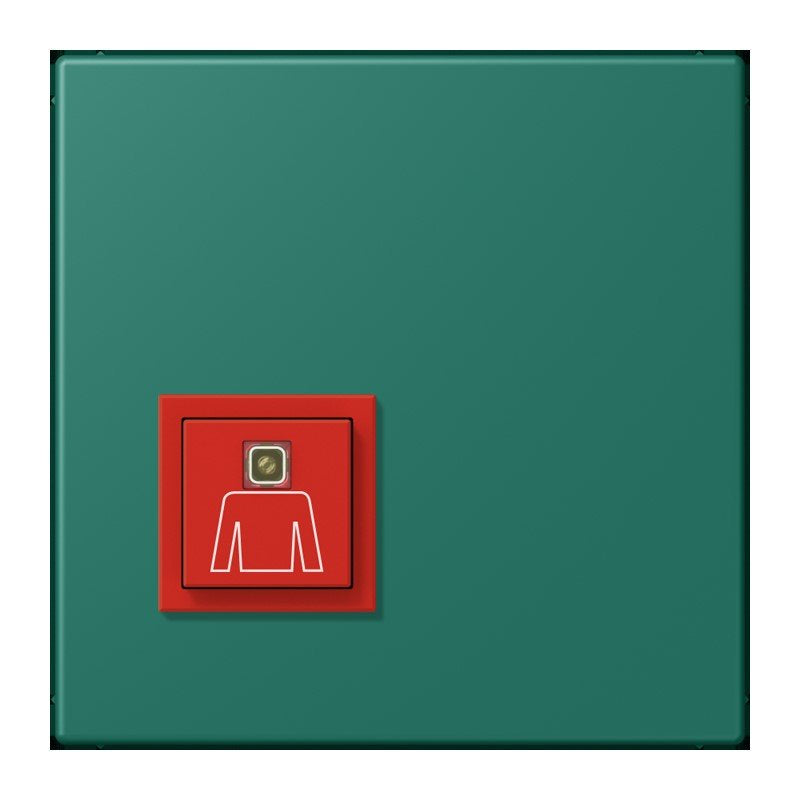 Jung - Behindertenelement für Installationsschalterprogramme Notrufsystem Ruftaster NRS LC 0834 RT 216 vert anglais