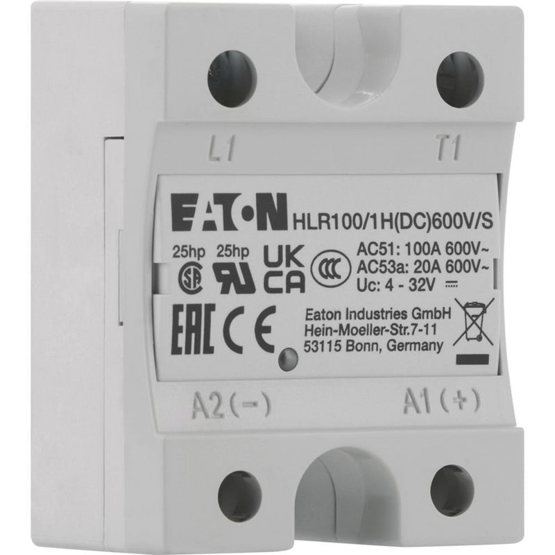 Eaton - Halbleiterrelais Halbleiterrelais, Hockey HLR100/1H(DC)600V/S Puck, 1-phasig, 100