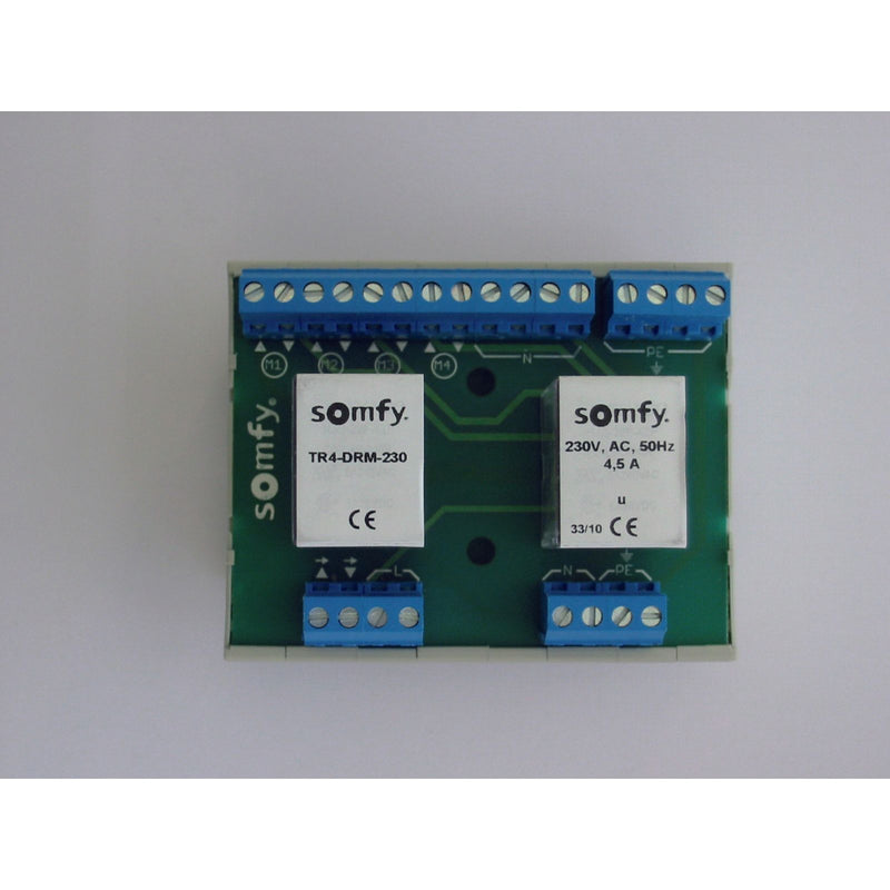 Somfy - Trennrelais Jalousie Trennrelais TR4-DRM-230 Hutsch. f.4 Antriebe