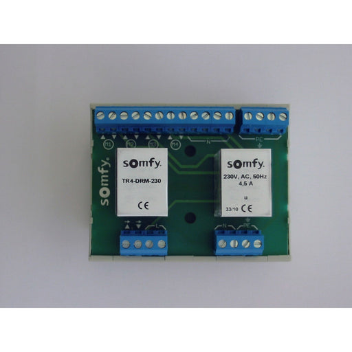 Somfy - Trennrelais Jalousie Trennrelais TR4-DRM-230 Hutsch. f.4 Antriebe