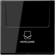 Jung - Abdeckung/Bedienelement für Installationsschalterprogramme Hotelcard-Schalter sw LS 590 CARD SW ohne Taster-Einsatz