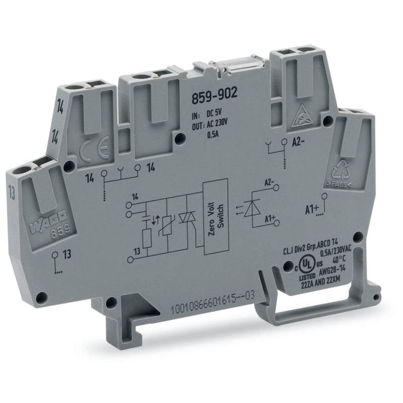 WAGO - Optokoppler Optokopplermodul 859-902 AC 24 260 V,grau