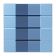 Jung - Abdeckung/Bedienelement für Installationsschalterprogramme Tastensatz 4fach LC 504 TSA 256 bleu ceruleen 59