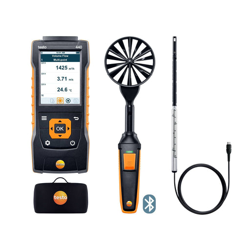 Testo - Messgerät für Umweltgrößen testo 440 Strömungs-Set 1 0563 4406 mit Bluetooth