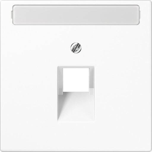 Jung - Einsatz/Abdeckung für Kommunikationstechnik Abdeckung Schriftfeld aws LS 969-1 NAUA WW für IAE/UAE-Dose