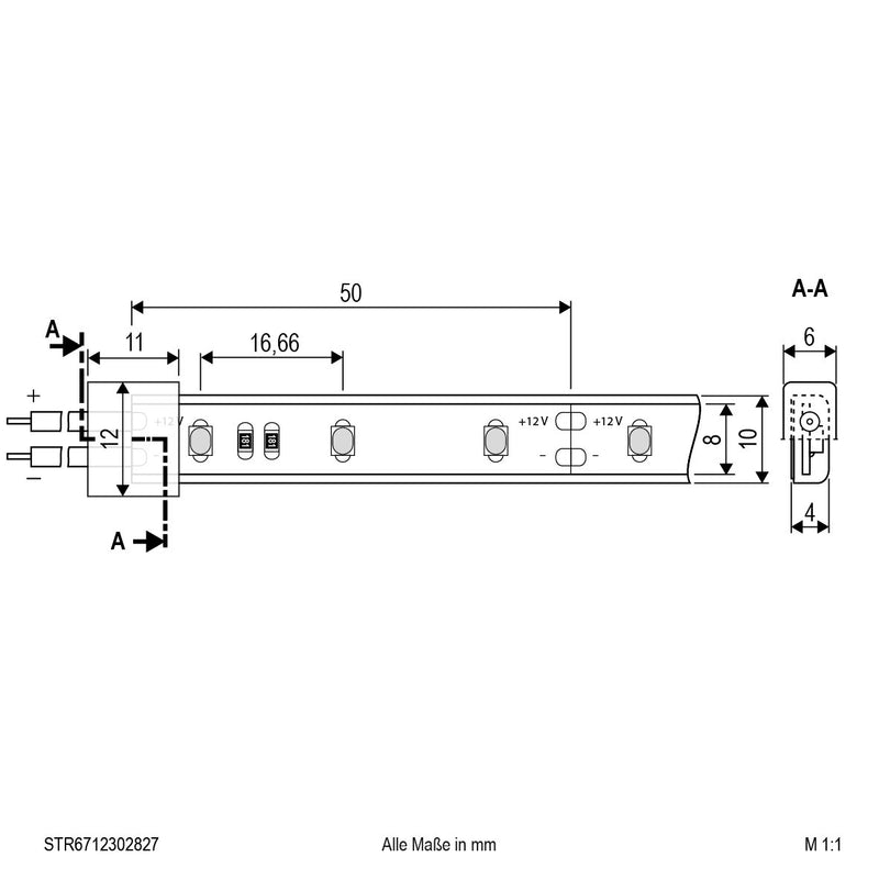 EVN Lichttechnik - Lichtschlauch/-band LED-Stripe IP67 5m STR6712302827 2700K