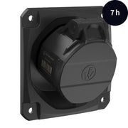 Walther Werke - CEE-Anbausteckdose (IEC 60309) CEE NEO Anbaudose schräg FW512507CC 16A 5P 7h IP54