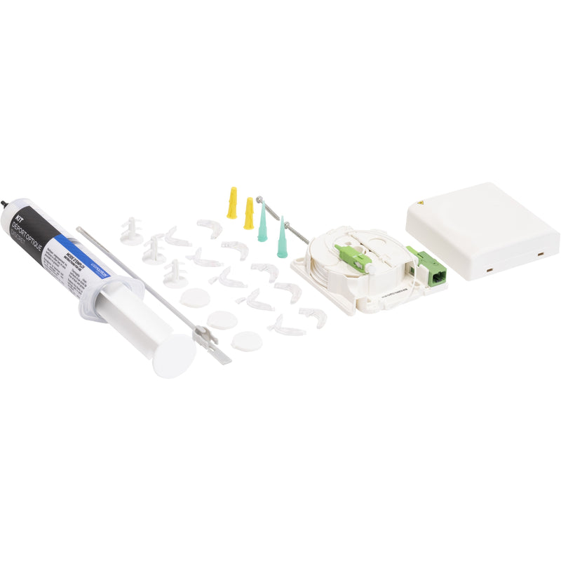 Idea Optical - Kommunikationsanschlussdose LWL FTTH-Verlängerungskit IO114046 für 1WE Gf-TA Verl