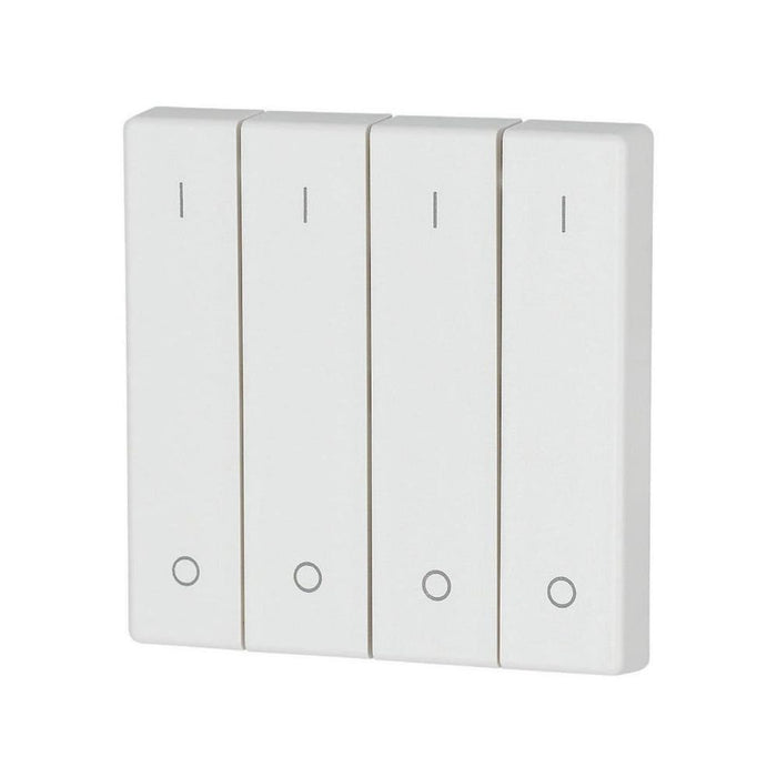 Eaton - Abdeckung/Bedienelement für Installationsschalterprogramme Wippe 4-fach CWIZ-04/11 I/0, weiss  − 1 Stück
