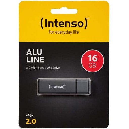 Intenso - Speichermedium digital USB 2.0 Stick 16GB Alu 3521471 ant (R)23MB/s,(W)6.5MB/s