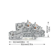 WAGO - Installations-Etagenklemme Installationsetagenklemme 2203-7542 2,5 mm² Hybrid