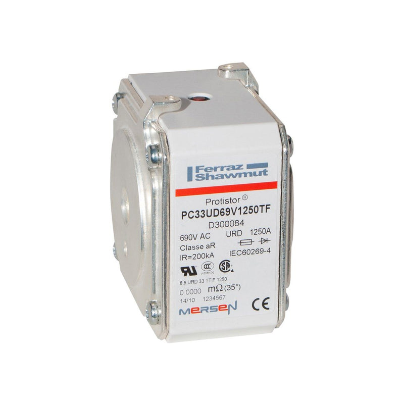 Mersen - HRC-Sicherung Sicherungseinsatz HL PC33UD69V1250TF Gr.33 aR1250A/690VSB − 3 Stück
