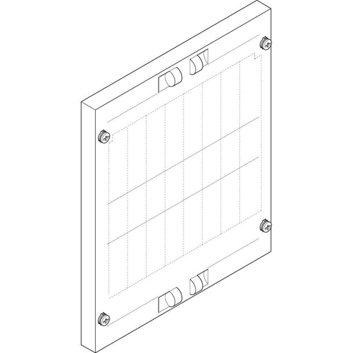 ABN - Abdeckung für Verteilerfeld Abdeckplatte FAP12674N5 (VE5) 250x300mm 1FB/2RE