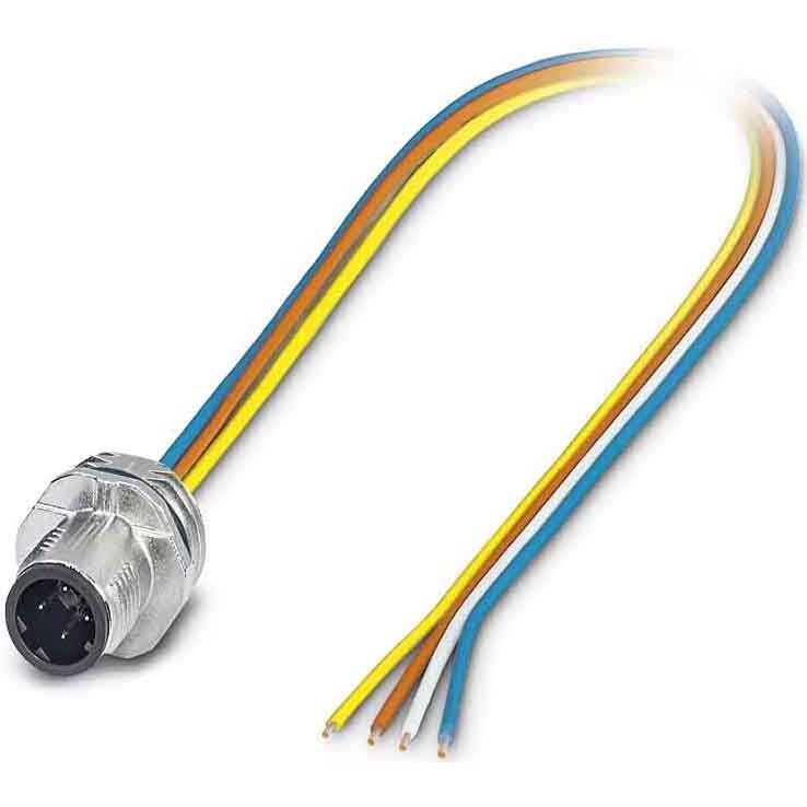 Phoenix Contact - Rundsteckverbinder, feldkonfektionierbar (Industriesteckverbinder) Bussystem-Einbausteckverb. SACC-E-MSD- #1551558 Sensor-/Aktor