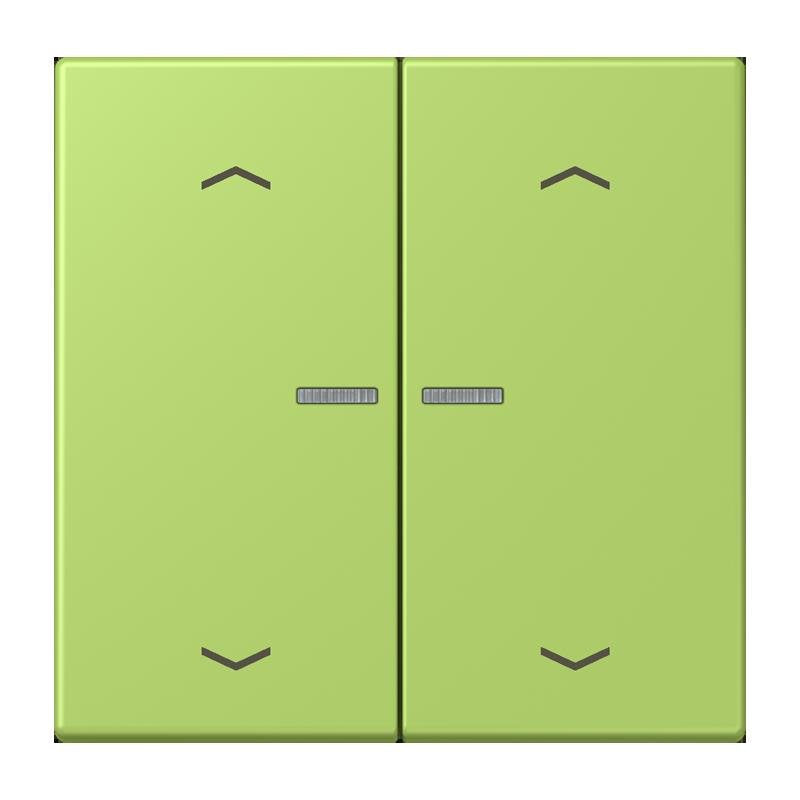 Jung - Bedienelement intelligent Taster mit Pfeilsymbolen BT LC 17102 P 221 vert clair