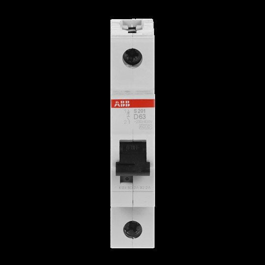 ABB Stotz S&J - Leitungsschutzschalter Sicherungsautomat S201-D63 6 kA, 63 A, 1P