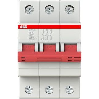 ABB Stotz S&J - Schalter für Reiheneinbau Lasttrennschalter SHD203/32 3-polig, 32A