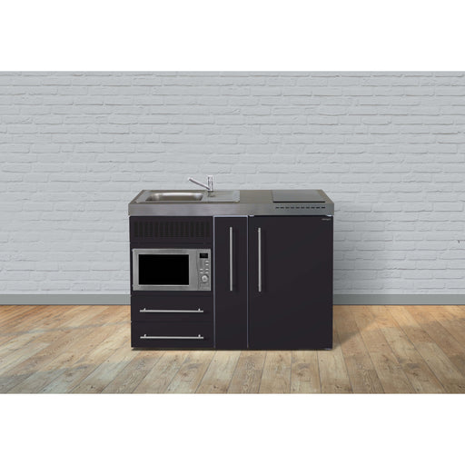 Stengel - Mini-Küche Miniküche Premiumline MPMSM120AKSMWGKFreBl Schwarz matt