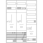 ABN - Zählerfeld Komplett-Zählerplatz 3Pkt. Z37E914N 1Z 1WP 1TSG 1V3 o.SH