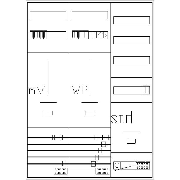 ABN - Zählerfeld Komplett-Zählerplatz 3Pkt. Z37E914N 1Z 1WP 1TSG 1V3 o.SH