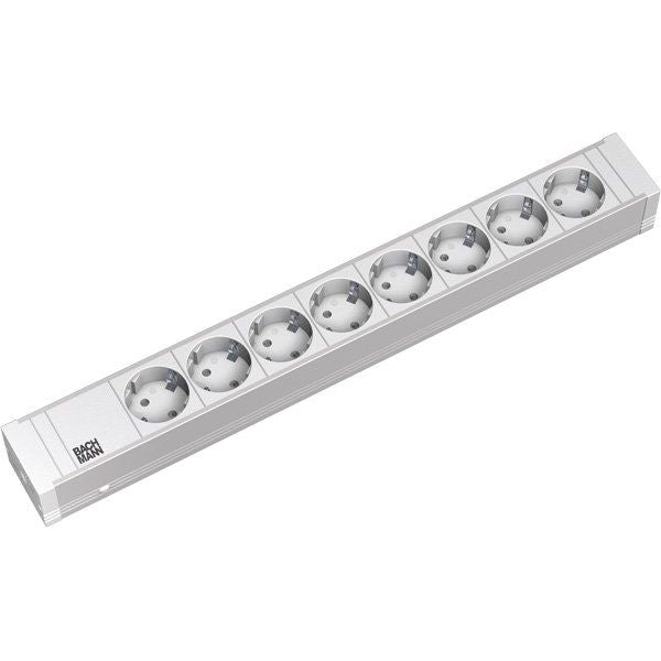 Bachmann - Power distribution unit (PDU) 19Zoll Steckdosenleiste 8f 333.001 H=52mm 8xSchutzk. ws