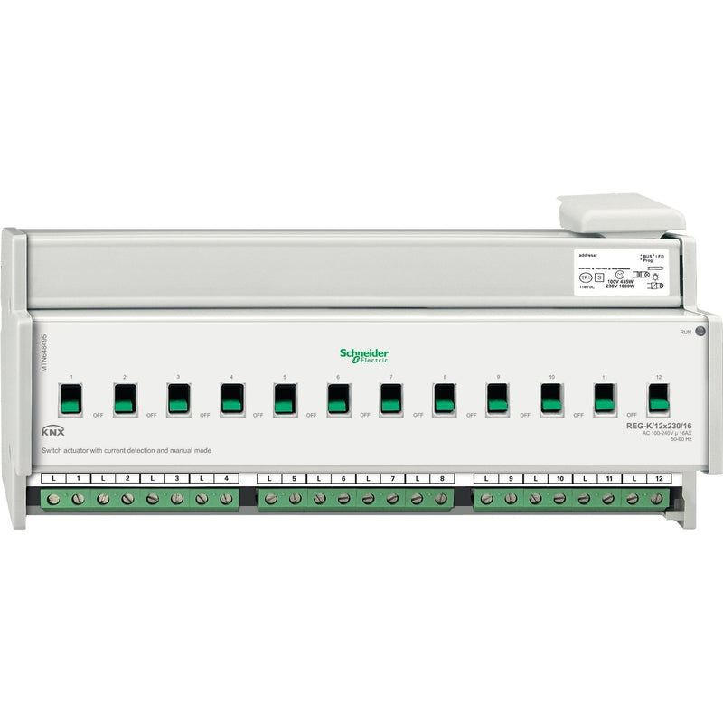 Schneider Electric - Bussystem-Schaltaktor Schaltaktor MTN648495 REG-K/12x230/16