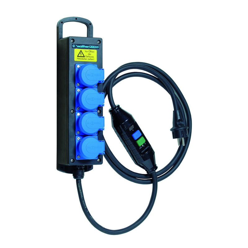 Walther Werke - CEE-Steckdosen-Kombination (IEC 60309) Personenschutzautomat 6400011A IP44
