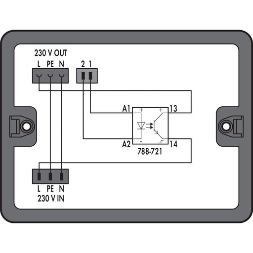 WAGO - Kompaktverteiler für steckbare Gebäudeinstallation Verteilerbox 899-632/102-000 2 Eingänge,schwarz