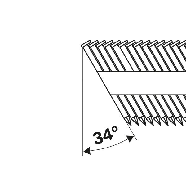 Bosch - Nagel für Nagelgerät D-Kopf Streifennagel 2608200005 SN34DK 50G 2,8 mm 50