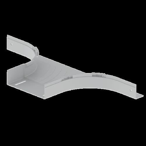 Unex - T-Stück für Kabelrinne T-Abzweiger grau 66228-48 60x200 U48X RAL7038 − 2 Stück