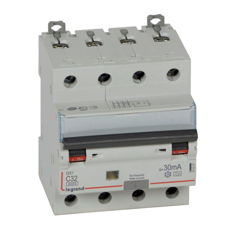 Legrand - Kombination FI-Schalter/Leitungsschutzschalter FI/LS-Schalter Legrand 411237 C-Charakt., 32A, 6kA