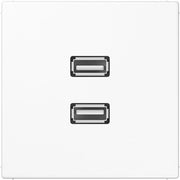 Jung - Multifunktions-Anschlussdose Multimedia-Anschluss aws MA LS 1153 WW 2 x USB m.Tragring