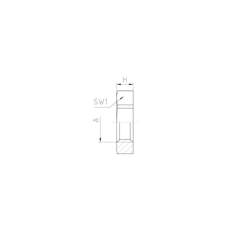 Jacob - Gegenmutter für Kabelverschraubung PA-Gegenmutter M16x1,5 50.216 PA 7035