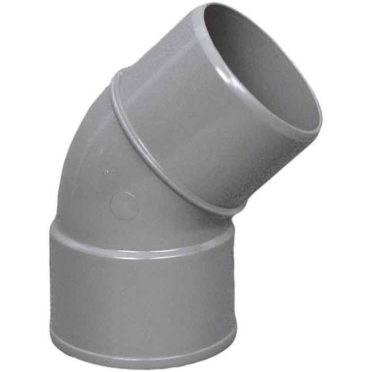 cleanpower - Zubehör/Ersatzteile für Ventilatoren Bogen CP-051 45Grad i-a PVC 50mm