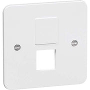 Peha - Einsatz/Abdeckung für Kommunikationstechnik Abdeckung ws D 80.610 AMP W für 2 MJ-Steckverb