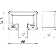 OBO Bettermann - Schutzkappe/Abdeckung für Stiel/Profilschiene Schutzkappe MS5030 SK zu Schiene CPS 5 − 25 Stück