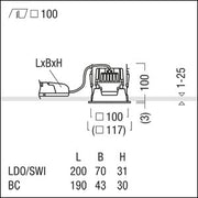 Zumtobel Group - Downlight/Strahler/Flutlicht LED-Einbauleuchte P-INF Q #60817884 3000K