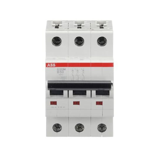 ABB Stotz S&J - Leitungsschutzschalter Sicherungsautomat S203M-B50 10kA 50A B 3p