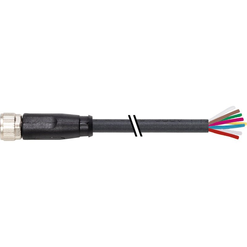 Murrelektronik - Konfektioniertes Sensor-Aktor-Kabel M8 Buchse 7000-08961-6961000 PUR 8x0,14 sw − 1 Stück
