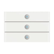 Busch-Jaeger - Bussystem-Tastsensor Bedienelement 6342-811-101 3fach, weißglas