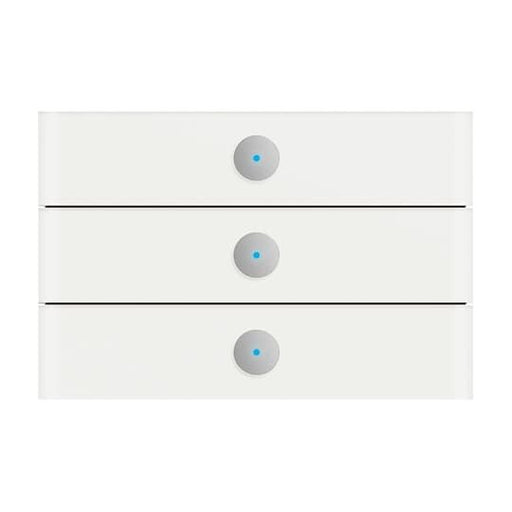 Busch-Jaeger - Bussystem-Tastsensor Bedienelement 6342-811-101 3fach, weißglas